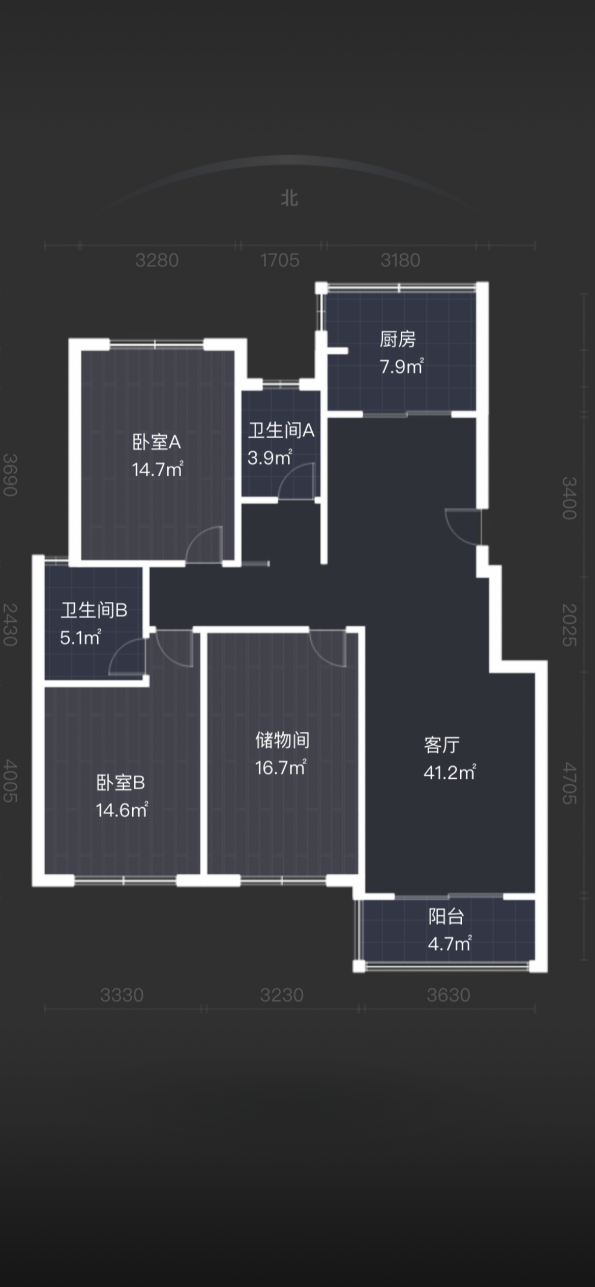 尚德城邦 3室2厅2卫 135m&sup2;