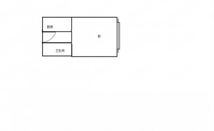 财富商城 1室1厅1卫 31.2m&sup2;