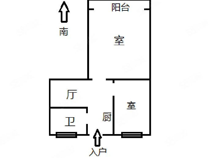 天晖苑 2室1厅1卫 90m&sup2;