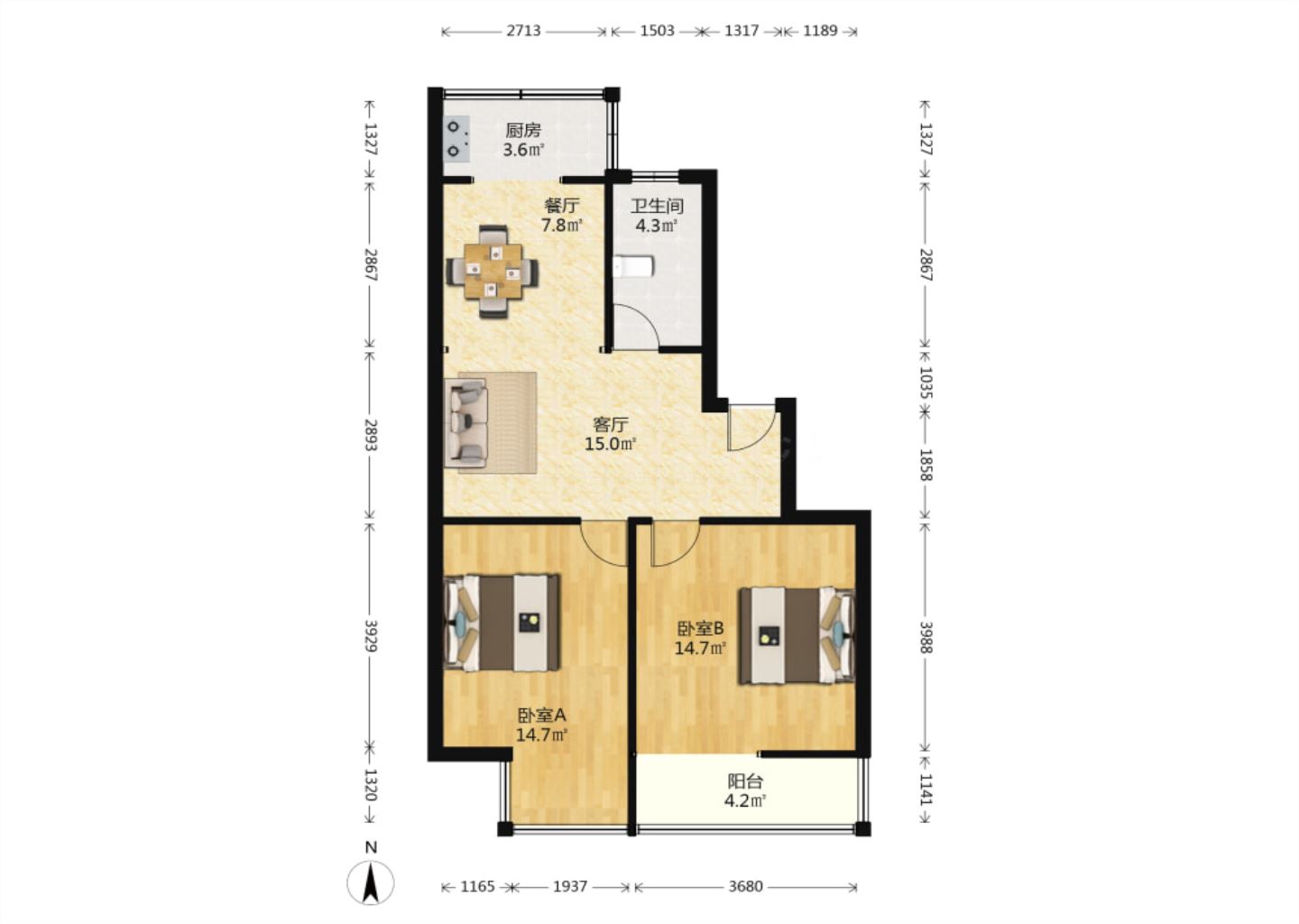晏园河东老街 0室0厅0卫 77.44m&sup2;