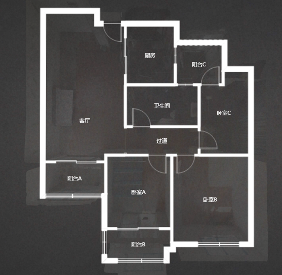 世濠花园 2室1厅1卫 92m&sup2;
