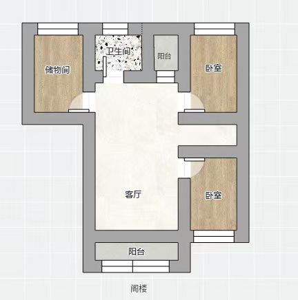 富贵北园 3室2厅1卫 82.00m&sup2;