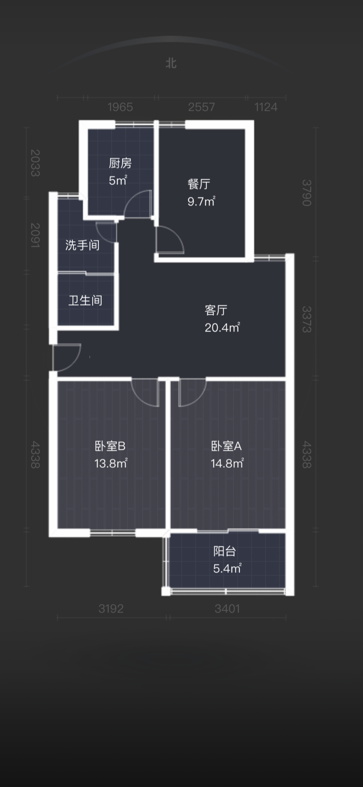 教育新村 2室1厅1卫 90m&sup2;