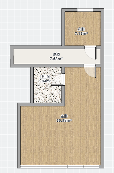 颐河苑 1室1厅1卫 50.00m&sup2;