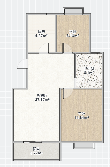 新三园花苑 2室2厅1卫 97m&sup2;