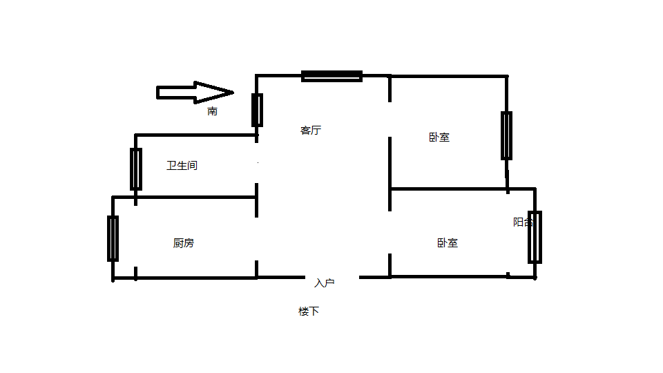外滩小区 4室2厅2卫 144.00m&sup2;