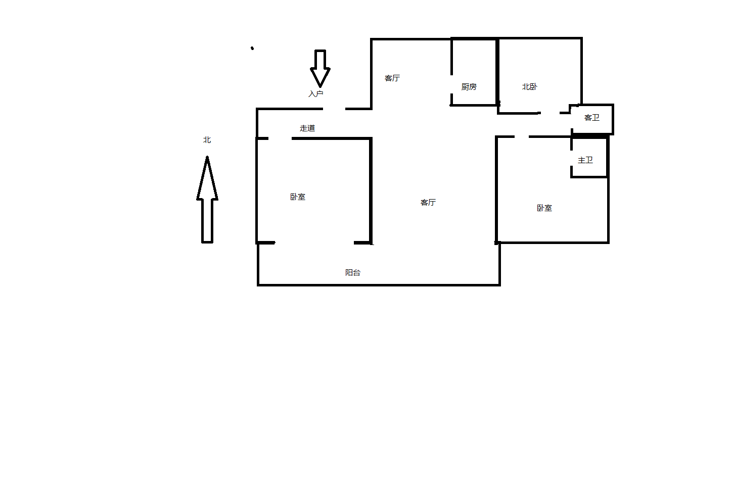 珑府 3室2厅2卫 125m&sup2;
