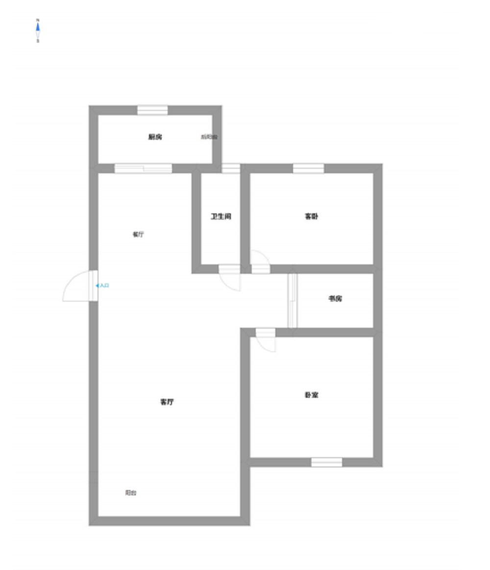 璀璨星湖 2室1厅1卫 100m&sup2;