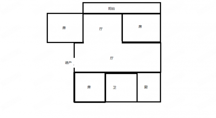 北园新村 3室1厅1卫 115m&sup2;