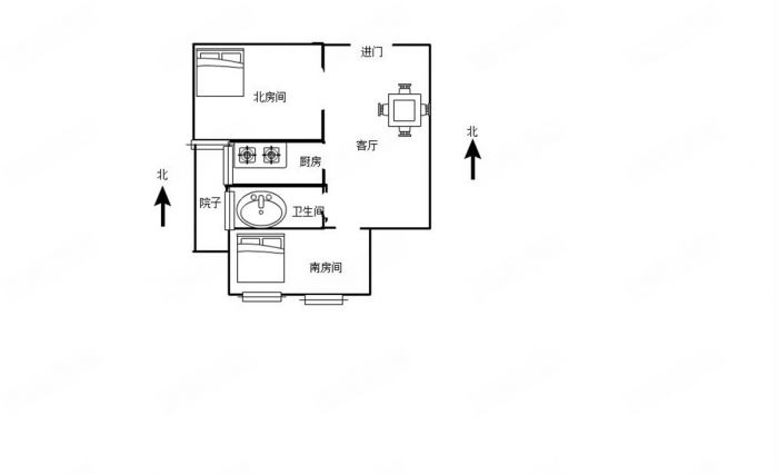 光明新村 1室1厅1卫 45.00m&sup2;