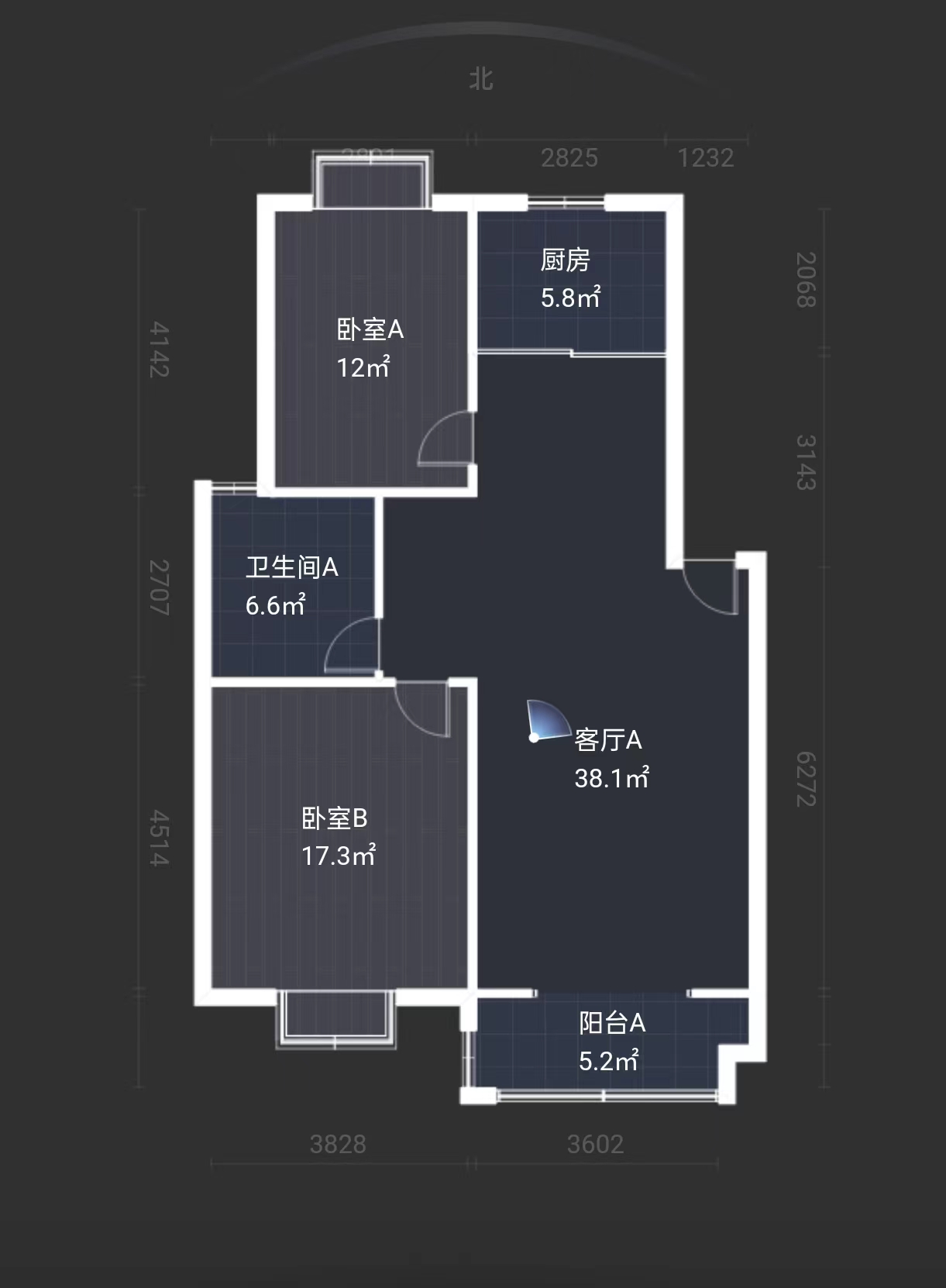 金霞南苑南区 4室2厅2卫 160.00m&sup2;