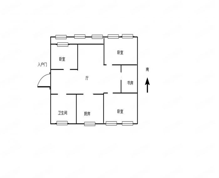 世纪新城 3室2厅1卫 126m&sup2;