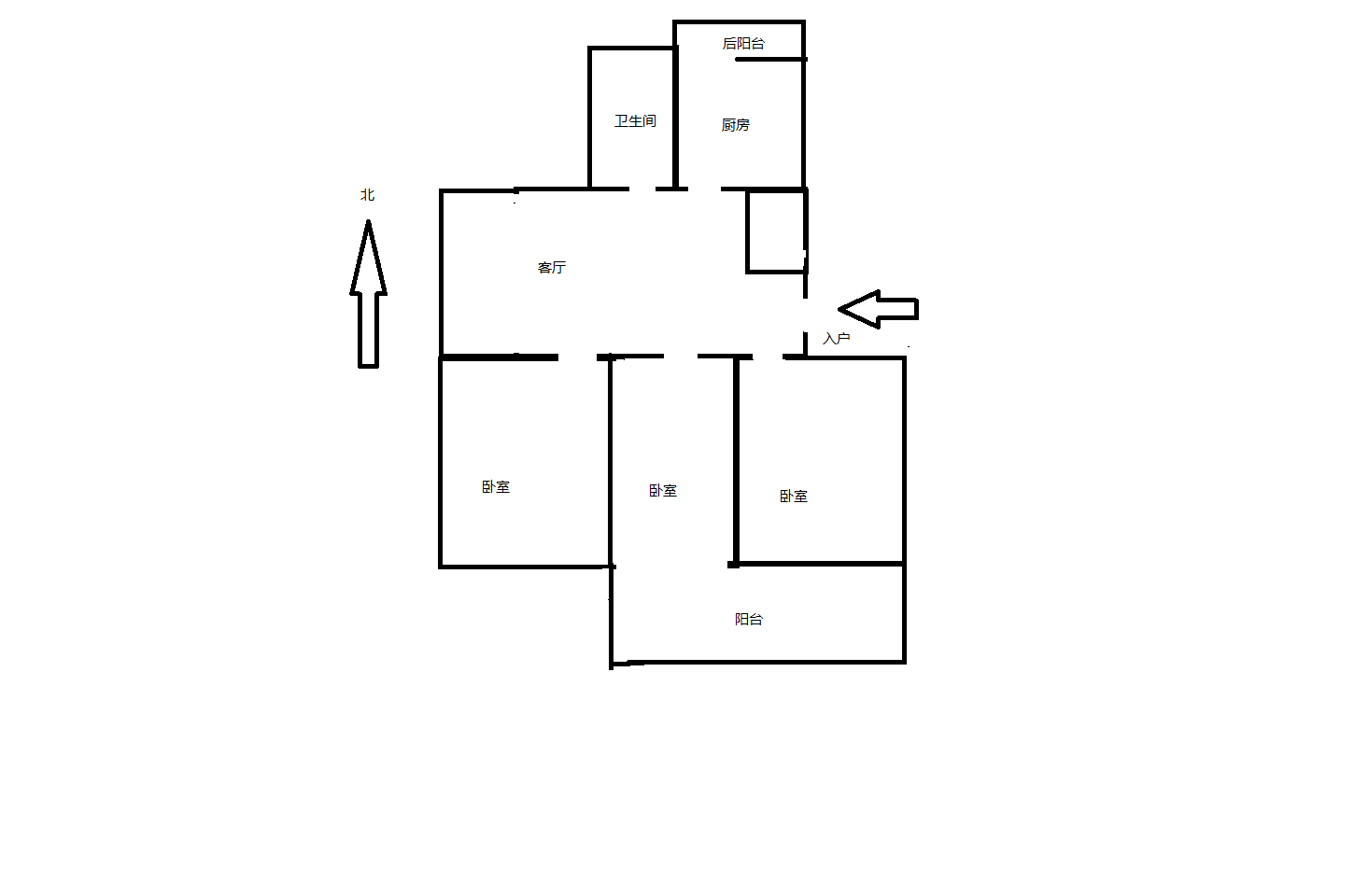 外滩花苑 3室2厅1卫 115m²
