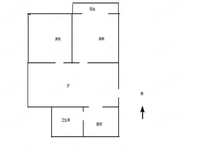 光明南村 2室1厅1卫 85m&sup2;