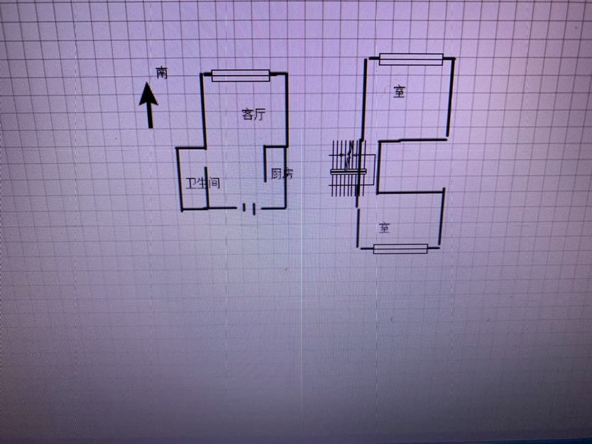 景华城 1室1厅1卫 45m&sup2;