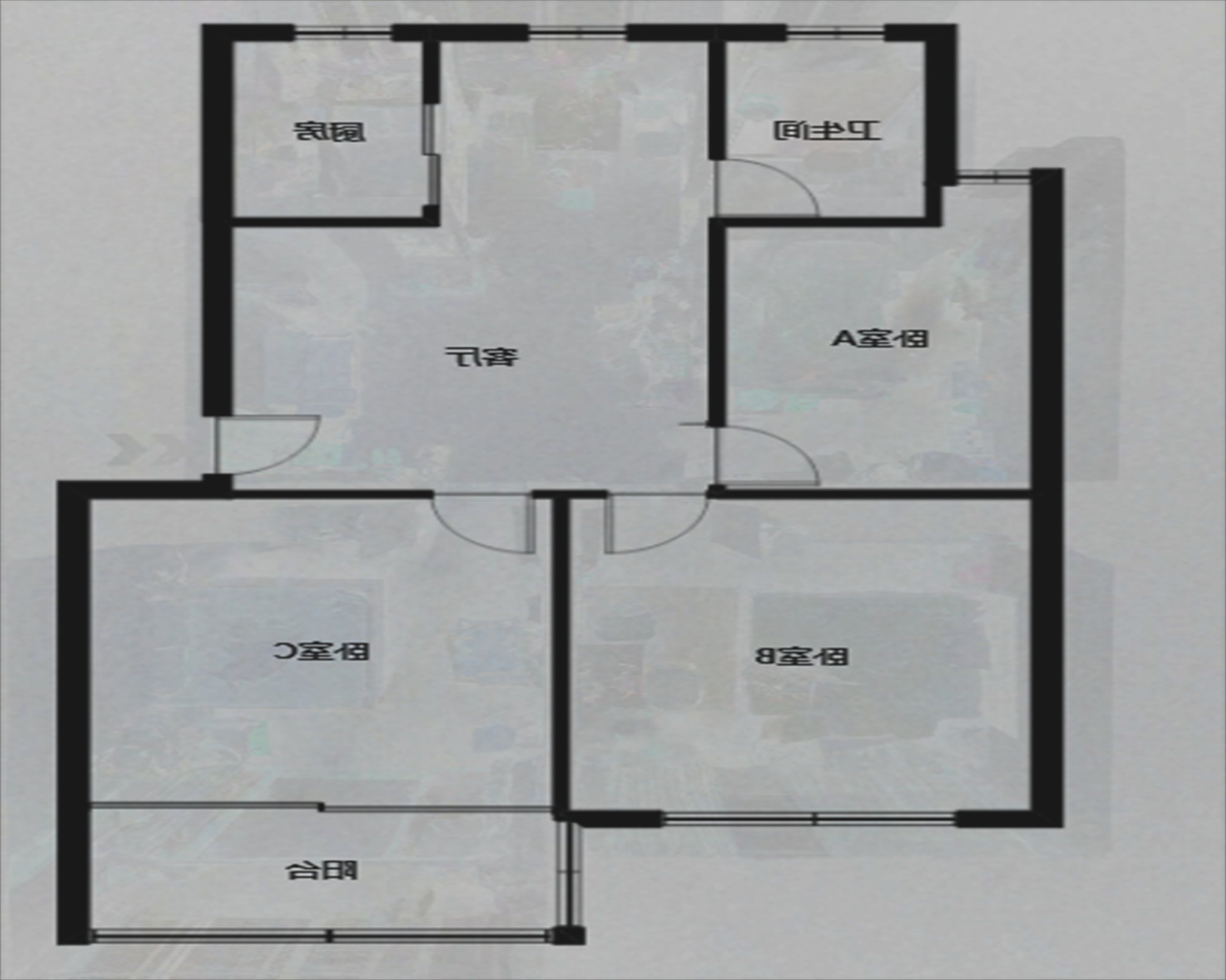 海港新村 3室2厅1卫 86.00m&sup2;