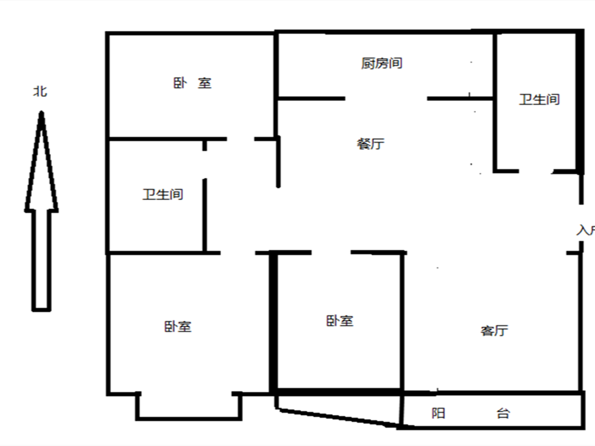 都市华城 3室2厅1卫 141m&sup2;