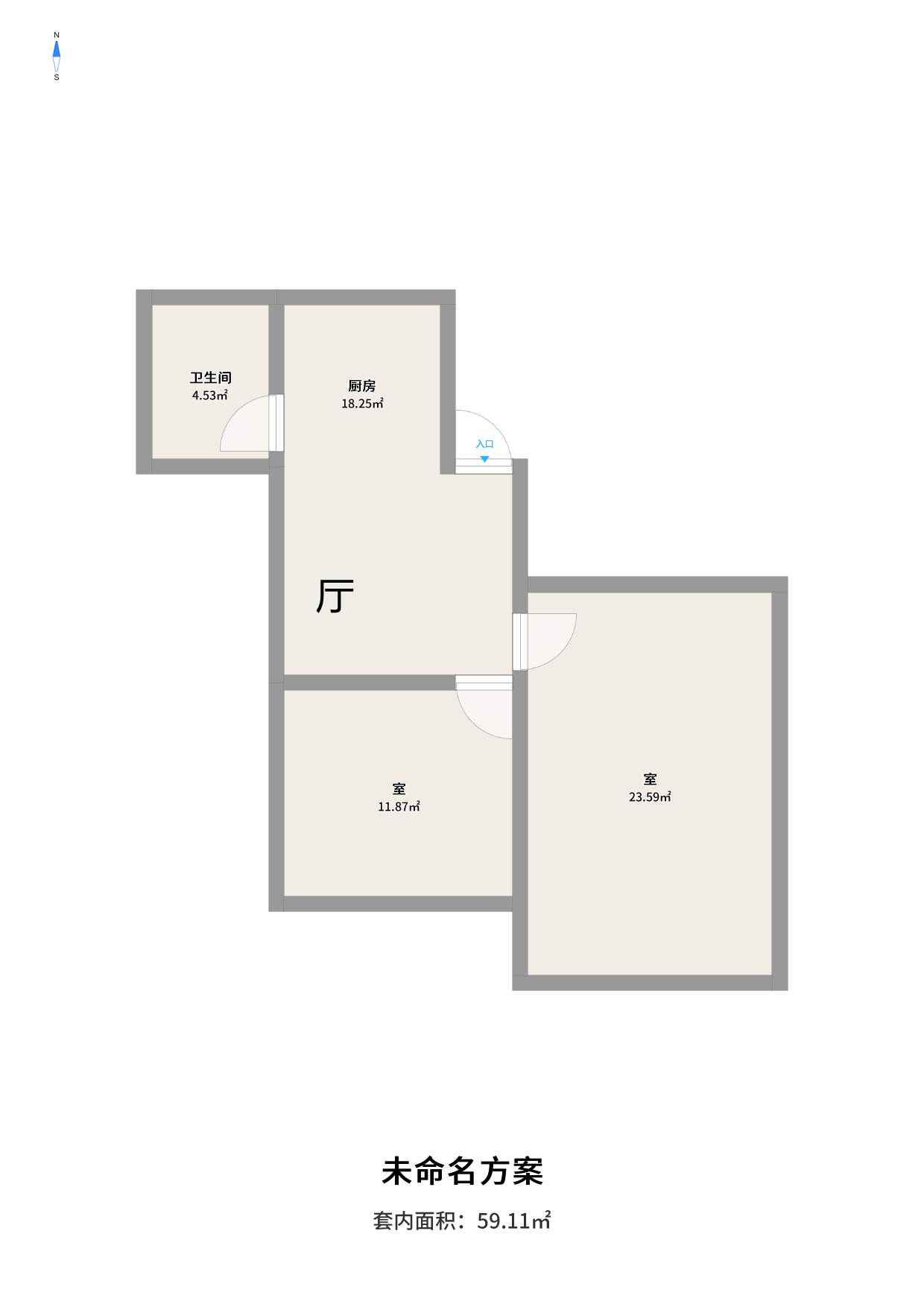 天勤家园 3室2厅2卫 110m&sup2;