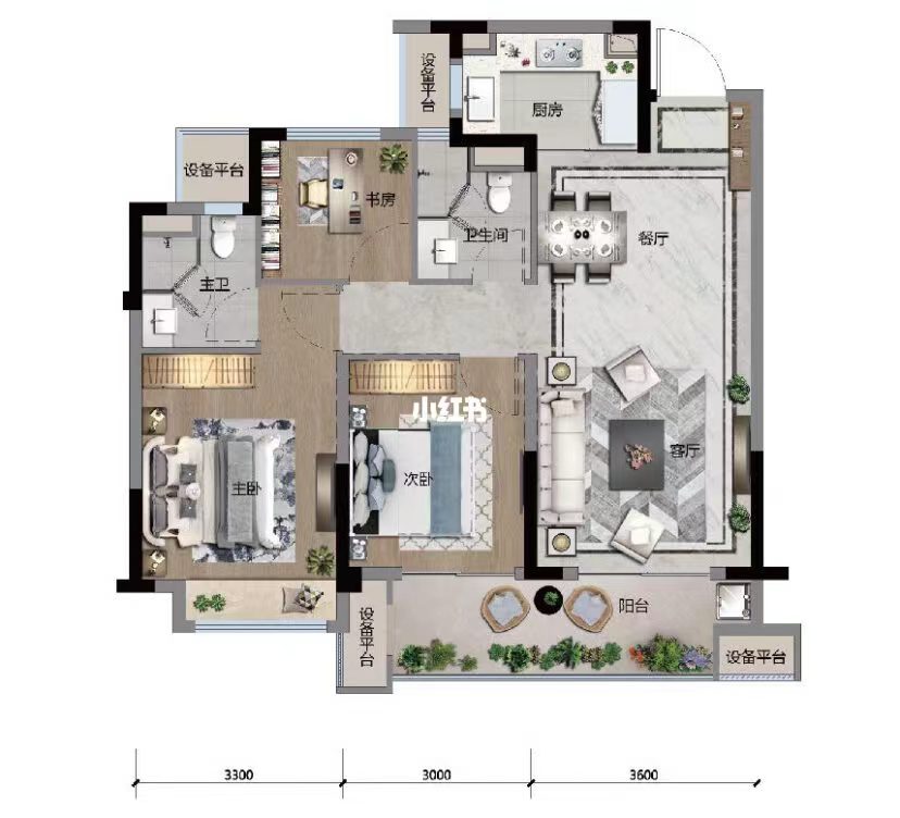 江畔花苑 2室2厅1卫 98m&sup2;