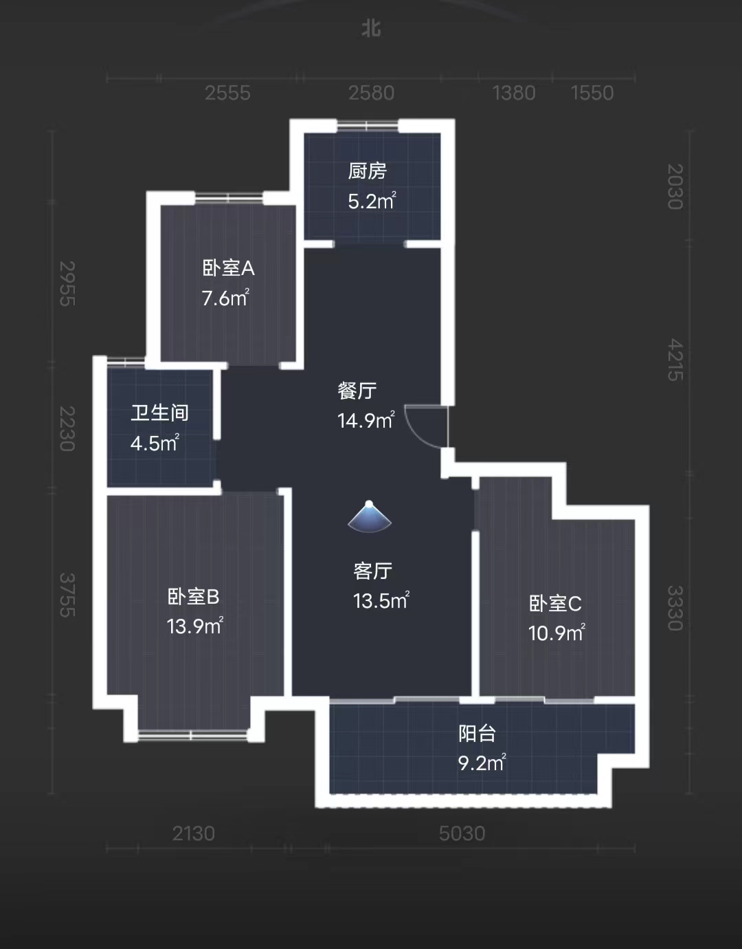 春晓熙岸 3室2厅1卫 110.22m&sup2;