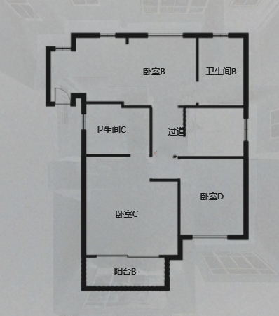 凤凰莱茵苑 4室3厅3卫 212.87m&sup2;