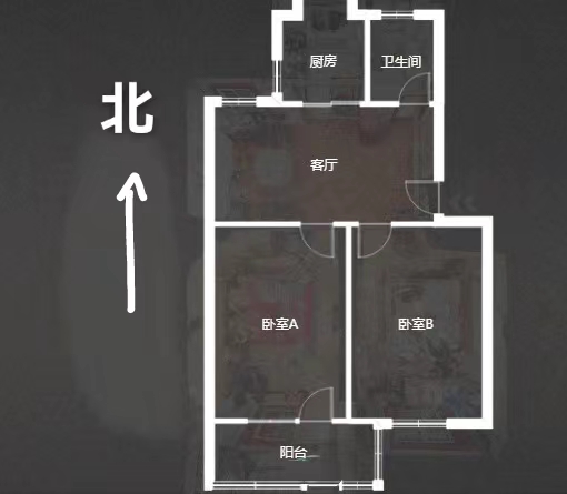 新建路新村（新建花苑） 2室1厅1卫 70.00m&sup2;