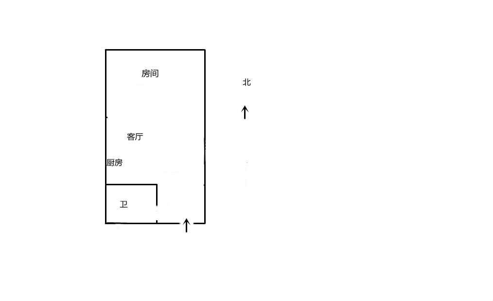 汇金国际 1室1厅1卫 57m&sup2;