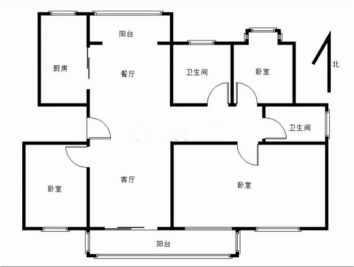 新城小区 4室2厅2卫 179.14m&sup2;