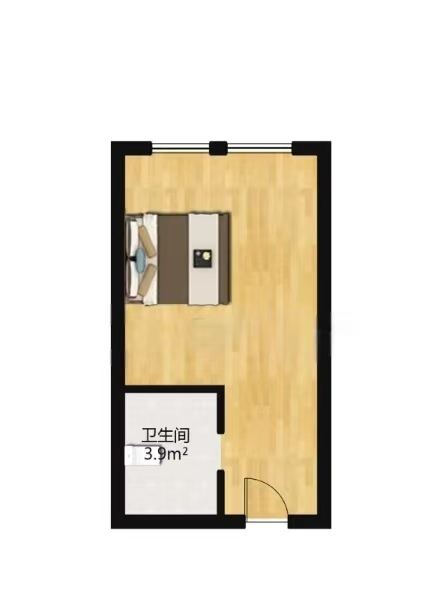 正泰江岸水苑 1室1厅1卫 40m²