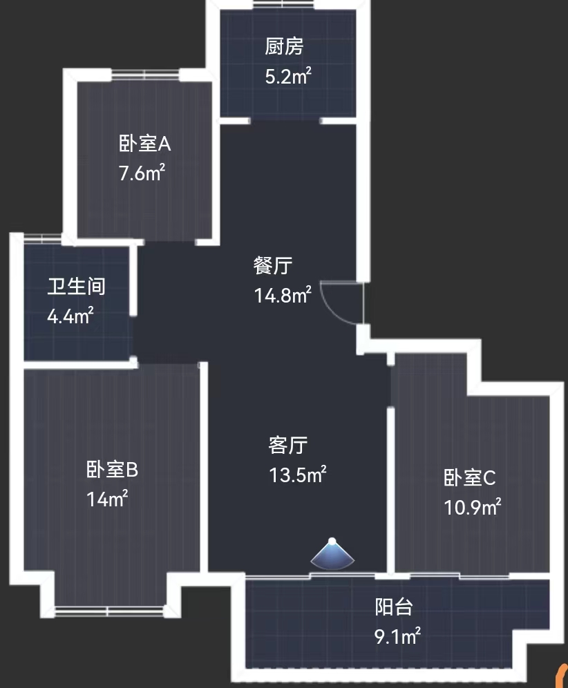 春晓熙岸 3室2厅1卫 109.00m&sup2;