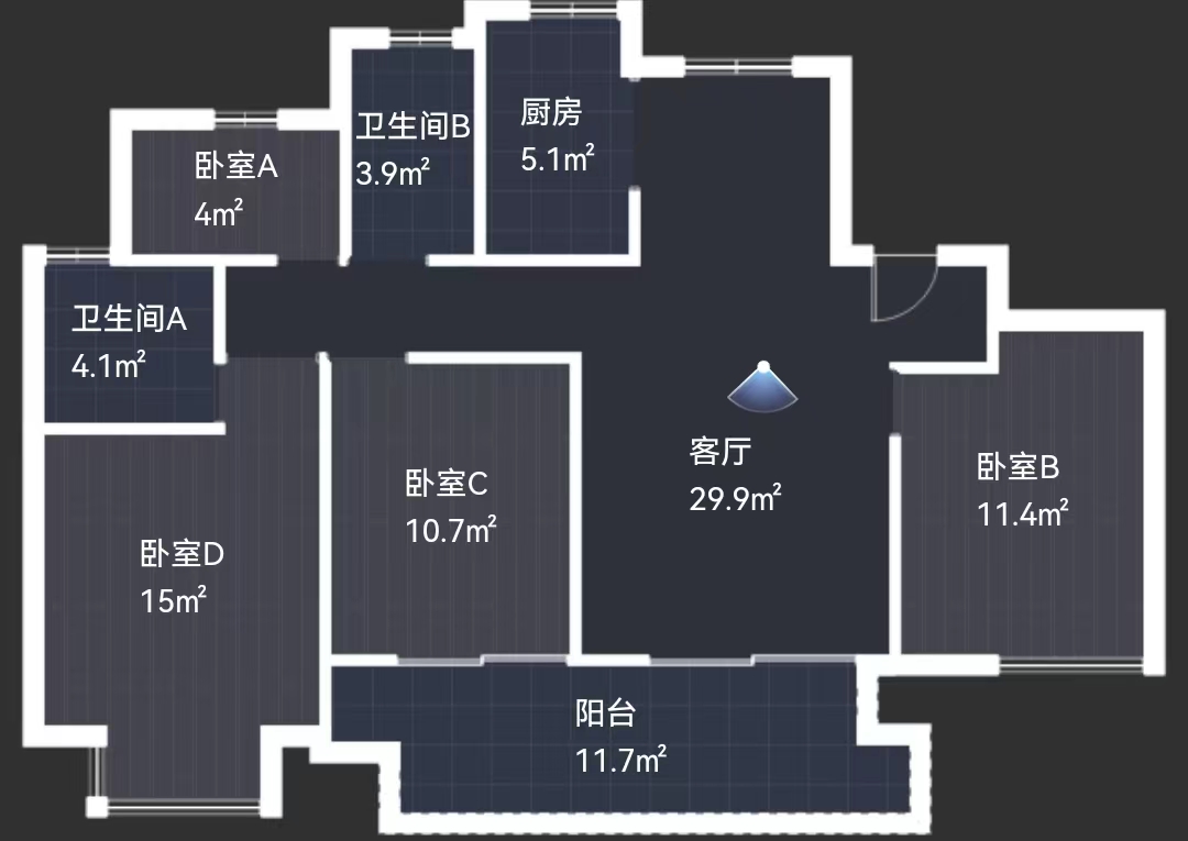佳源都市 3室2厅2卫 127m&sup2;