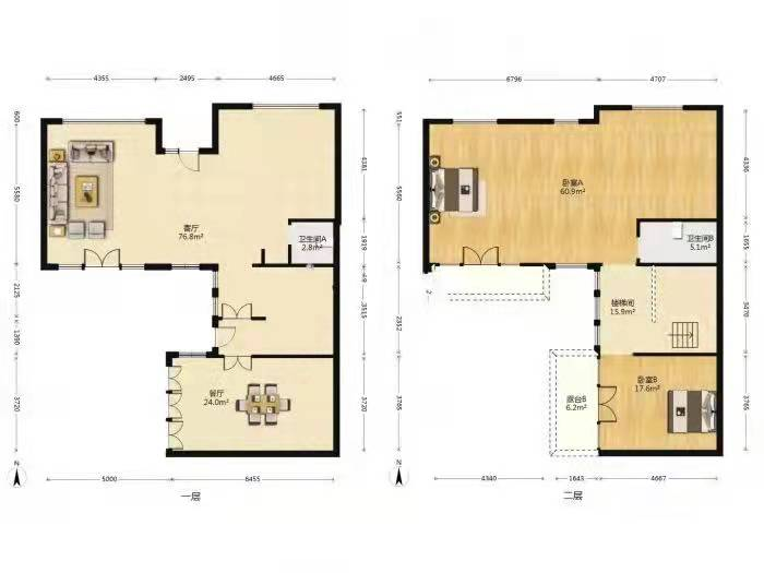 九间堂山居 3室2厅2卫 228m&sup2;