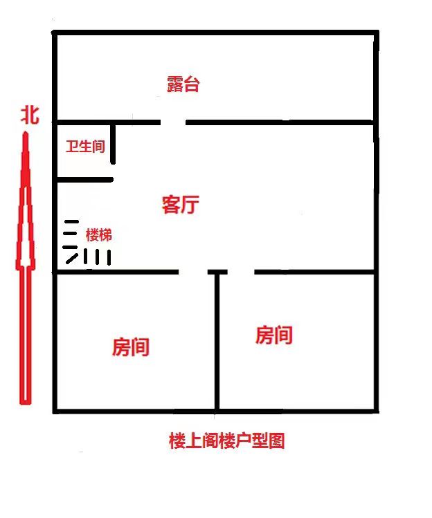 郭里园 4室1厅1卫 84m&sup2;