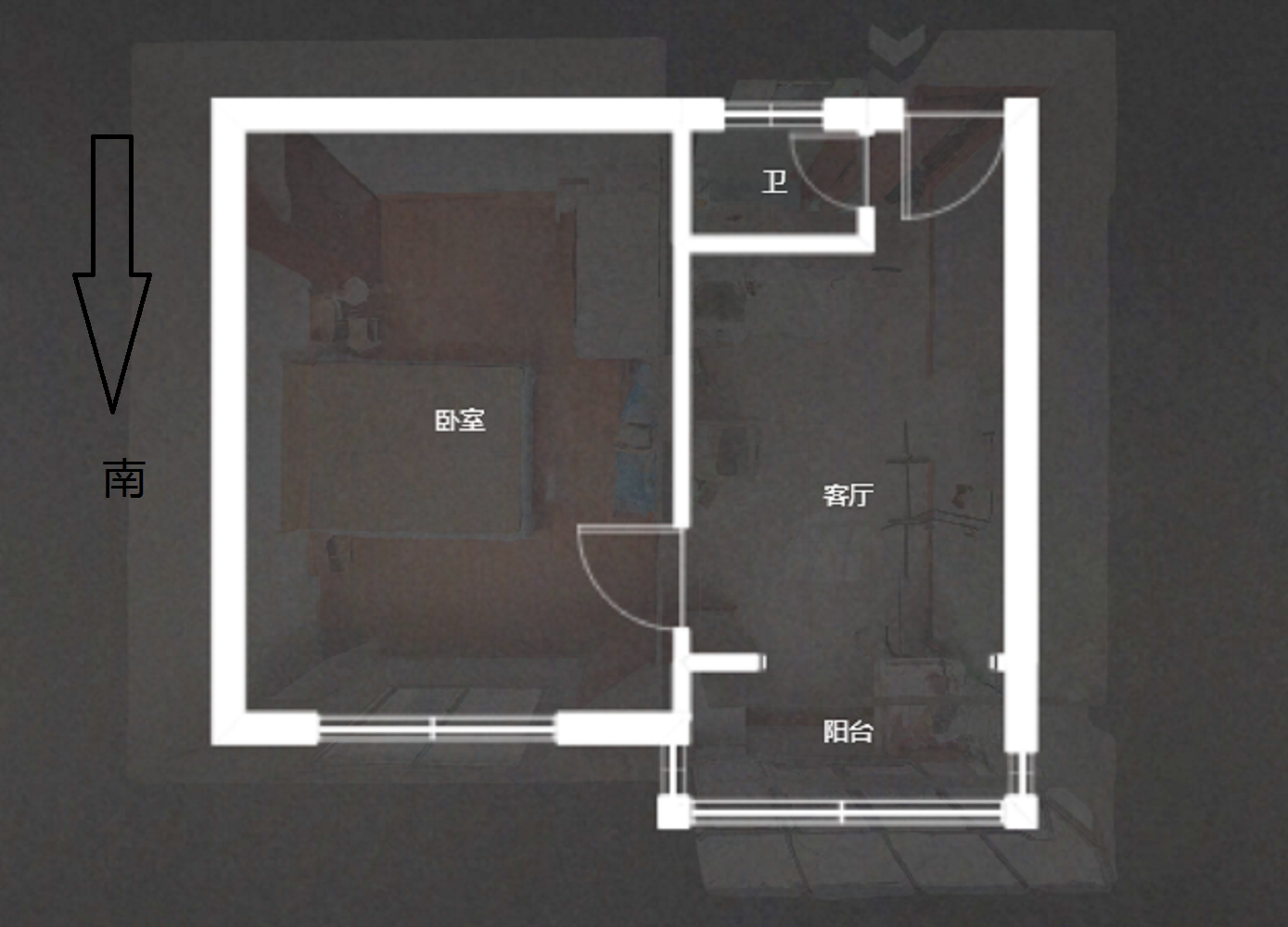 陈家小园东区 1室1厅1卫 35m&sup2;