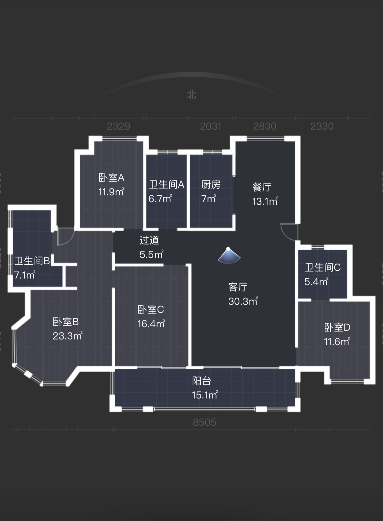 星源名苑 4室2厅2卫 177.90m&sup2;