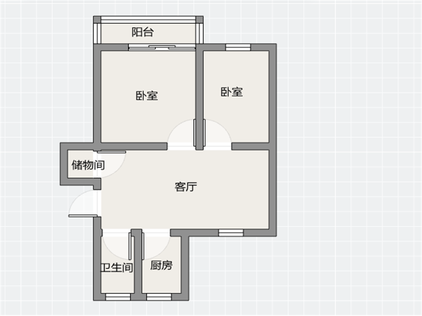 南川园新村 2室1厅1卫 66.66m&sup2;