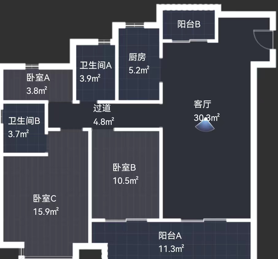 佳源都市 3室2厅2卫 109m&sup2;