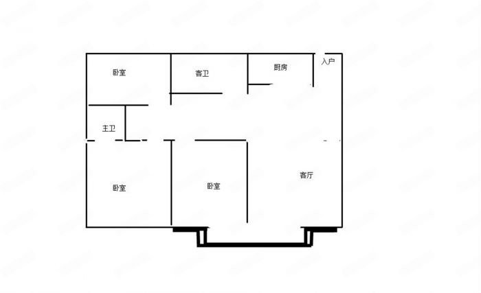 碧桂园时代悦城 3室2厅1卫 112m&sup2;