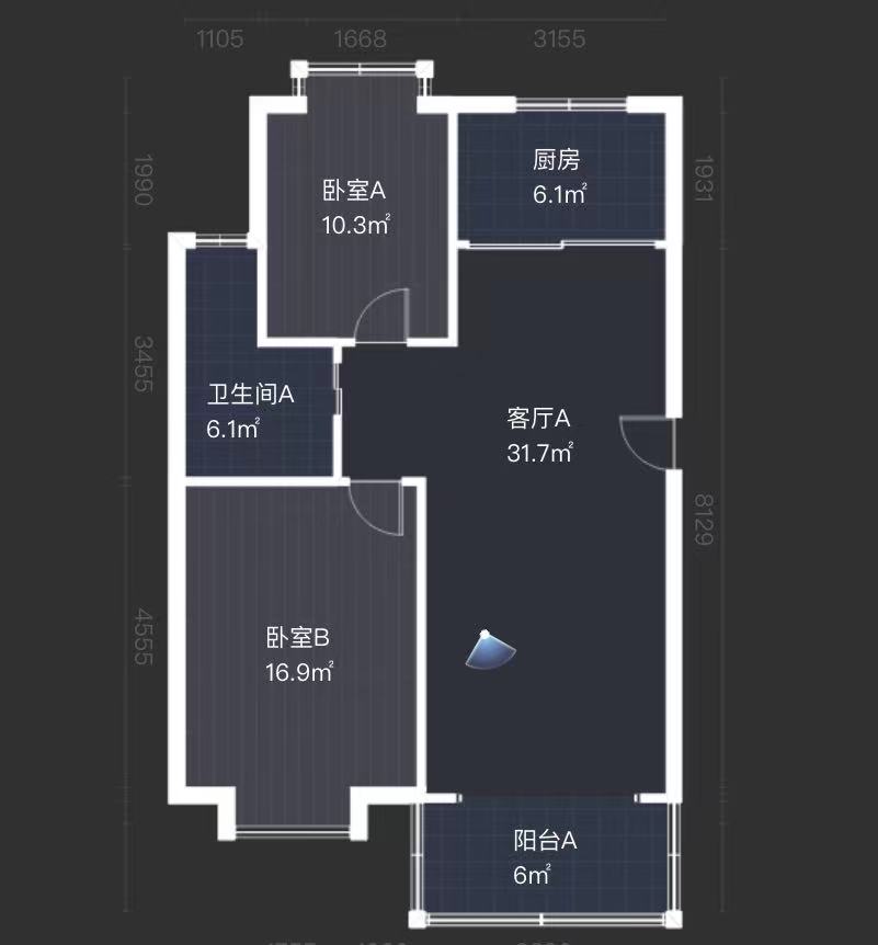 金和家园 4室2厅1卫 156m&sup2;