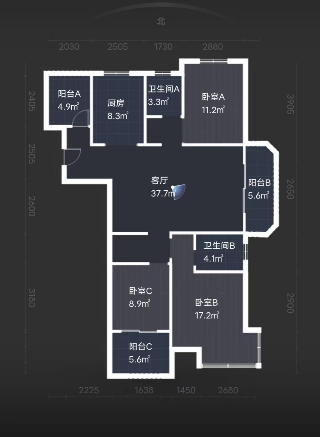 星源名苑 3室2厅2卫 131.7m&sup2;