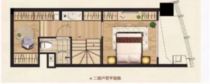 中南世纪城北区 1室1厅1卫 65.00m&sup2;