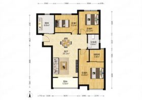 中海碧林湾 3室2厅1卫 109.00m&sup2;