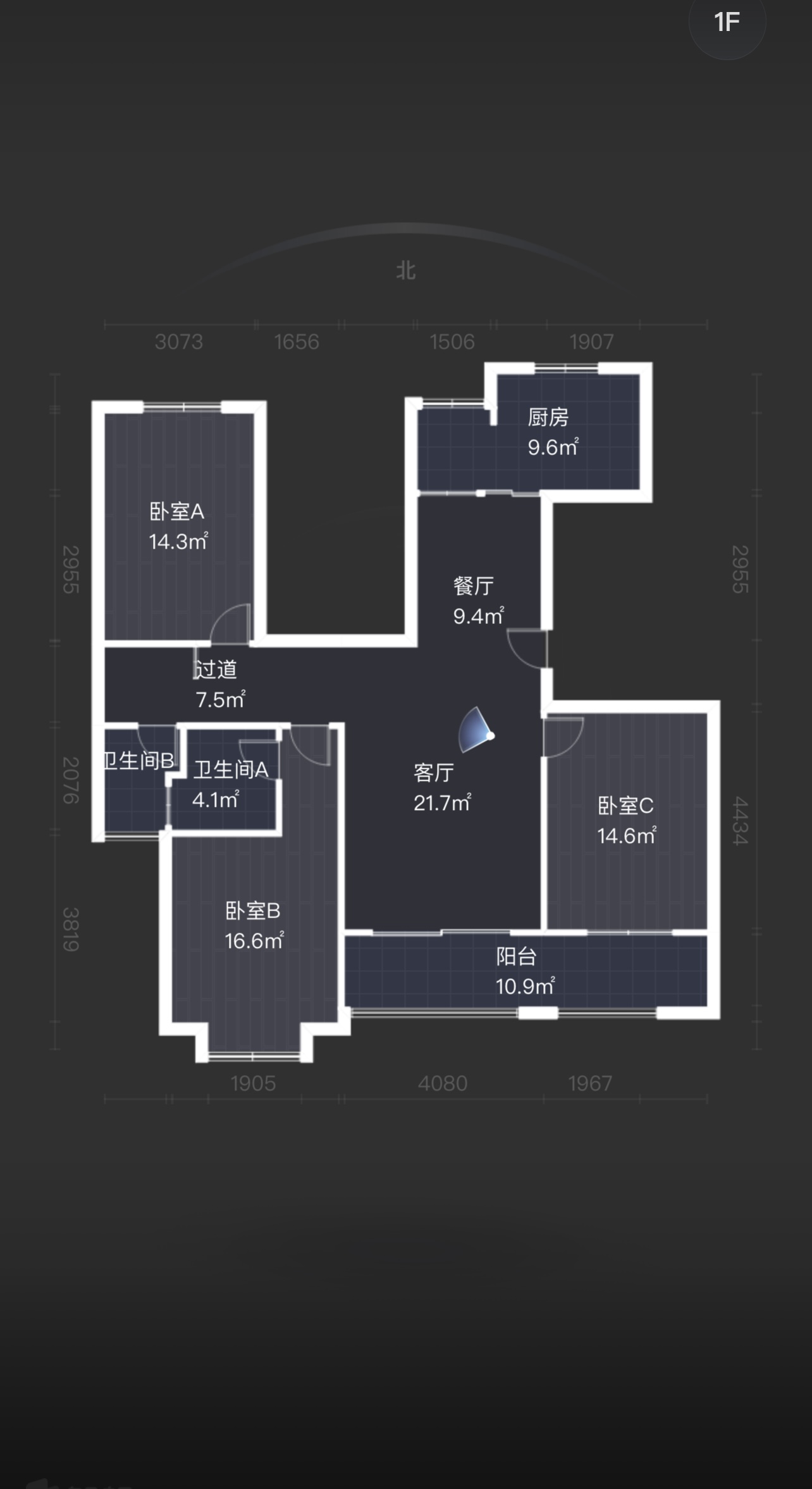 金色城邦 4室2厅2卫 135.4m&sup2;