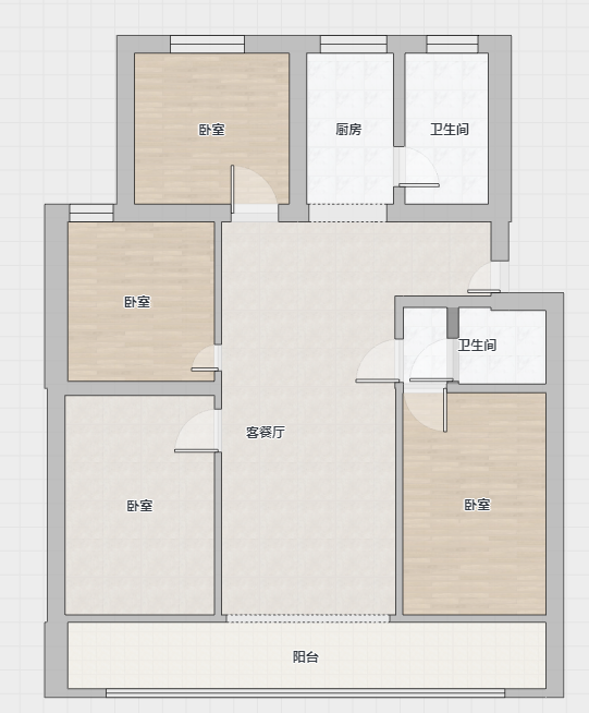 通州花苑 4室2厅2卫 137.5m²