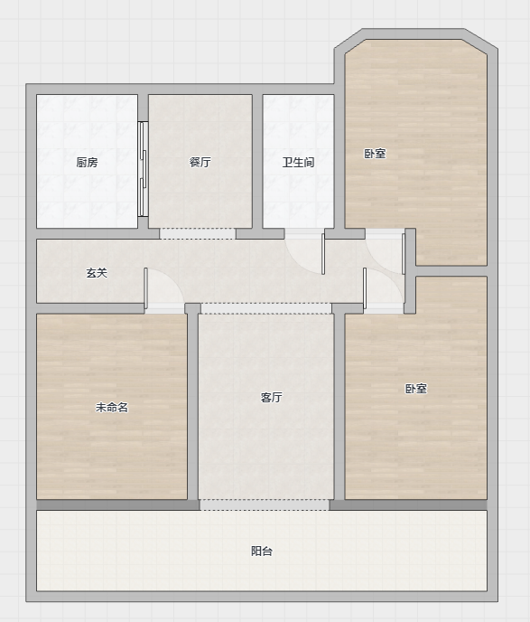 八角亭小区 3室2厅2卫 129m&sup2;