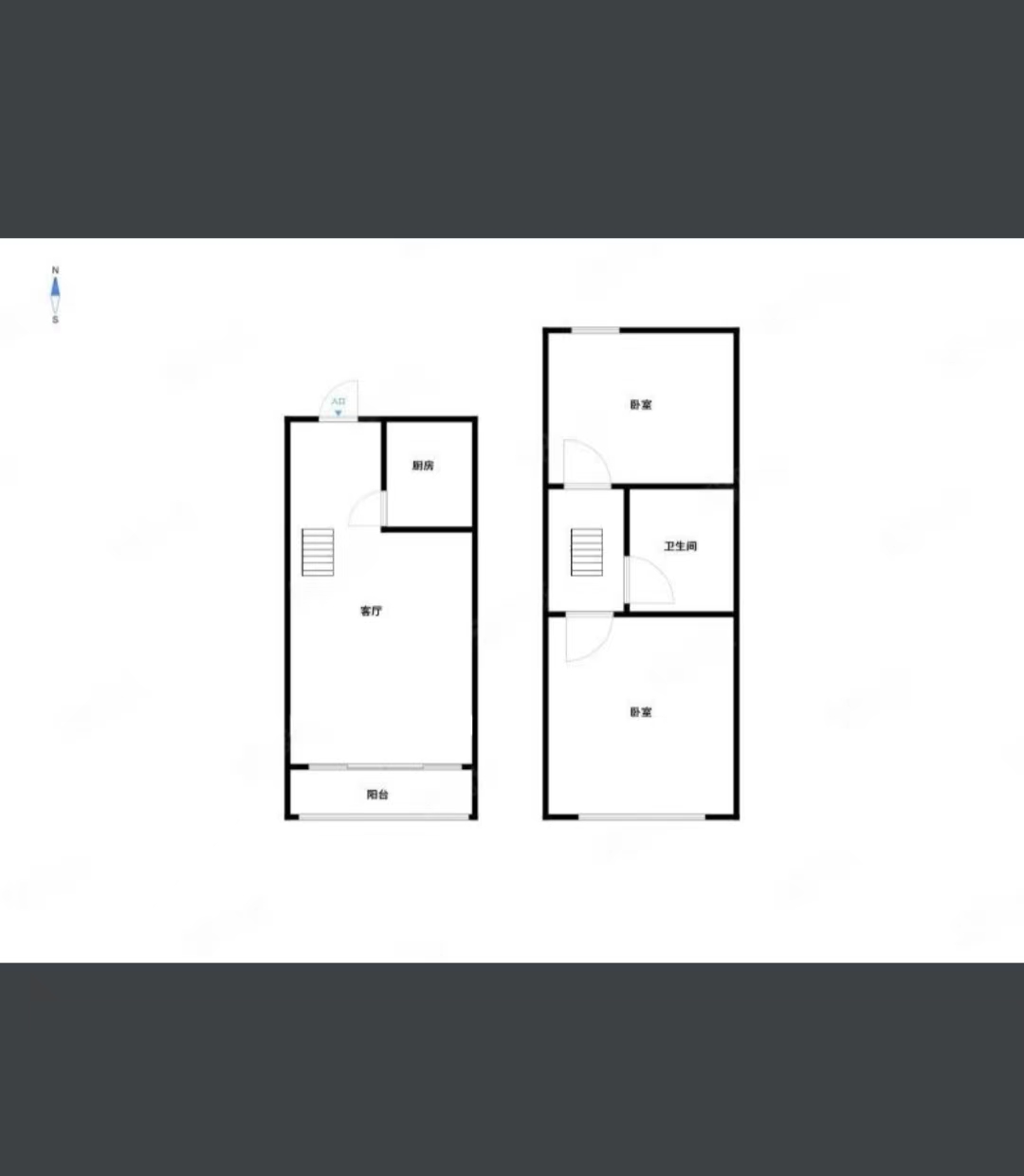 北城一品 1室1厅1卫 55m&sup2;