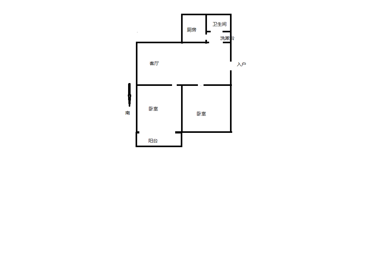 万象北园 3室1厅1卫 65.00m&sup2;