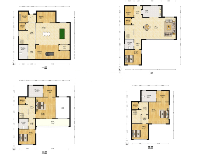 星湖泮别墅 5室2厅2卫 410.00m&sup2;