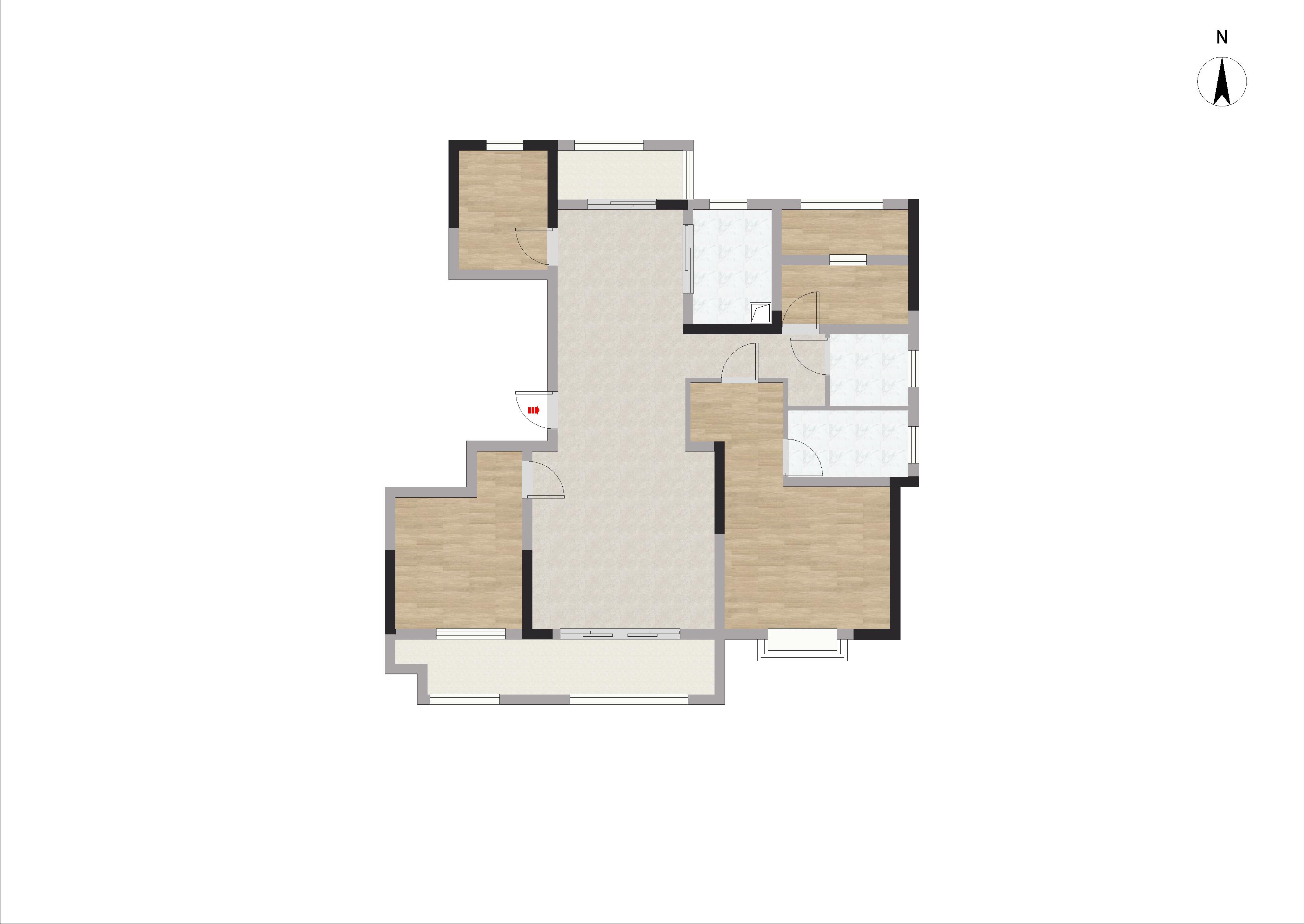世茂九龙庭 4室2厅2卫 129m&sup2;