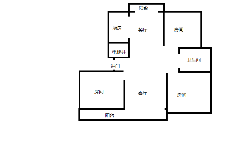 濠江南苑 3室2厅2卫 117.00m&sup2;